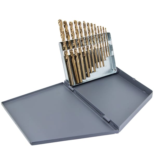 13 Piece Cobalt Jobber Length Drill Bit Set, 1/16" - 1/4", D/ACO Series