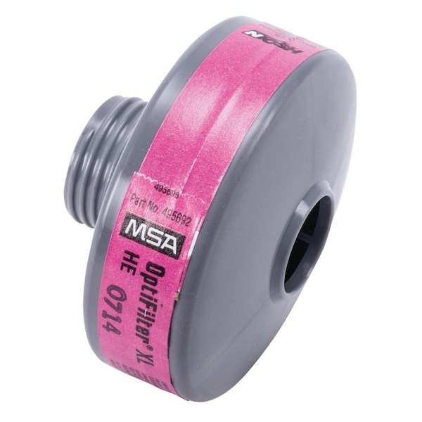 Filter, Mask-Mounted PAPR, OptiFilter XL, Type HE, Threaded, Magenta, 20/Pkg