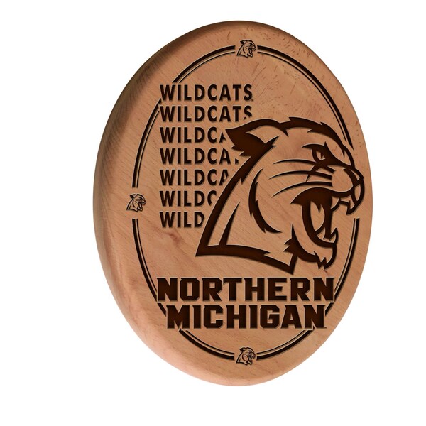Northern Michigan University 13" Laser Engraved Solid Wood Sign