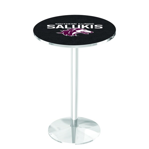 42" Chrome Southern Illinois Pub Table, 36" dia. Top