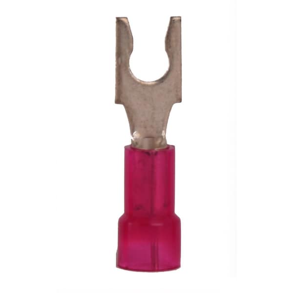 Fork Terminal, #6 Stud Size, 18 AWG, 600 V, Nylon Insulated, 1000 PK