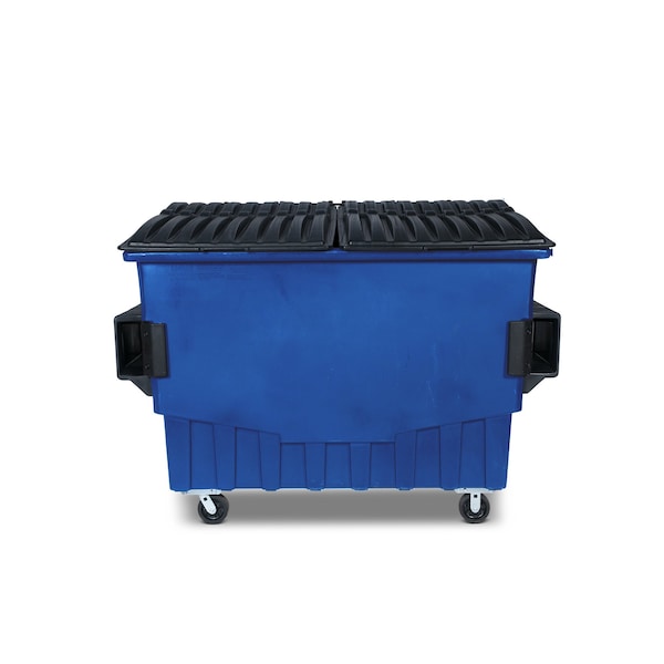 Front Load Container, 3 Cubic Yard 1500 lbs. Cap., Blue
