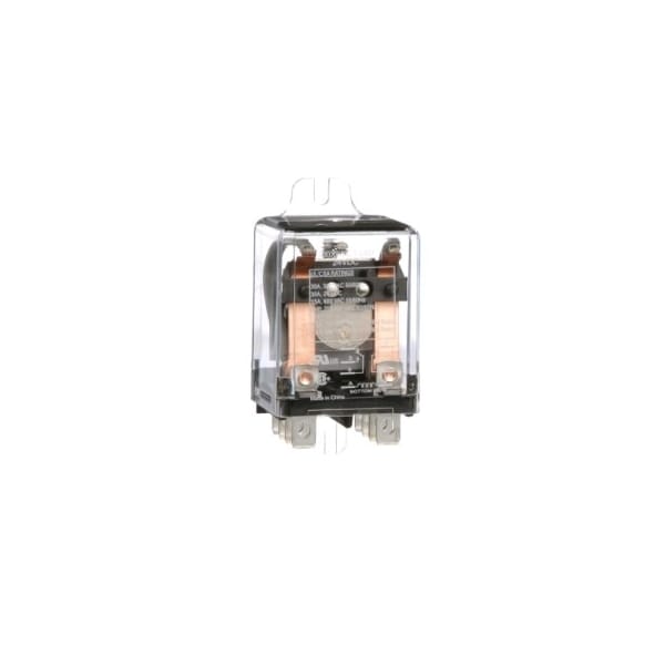 Power Relay, DPDT, side flange cover, quick connections terminals, 30A, 24V DC, 2NO + 2NC