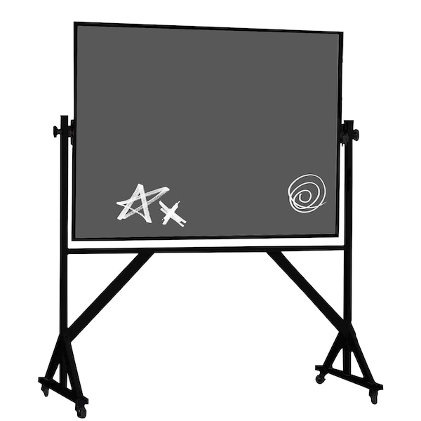 Reversible Porcelain Classic Chalkboard 48"x72"