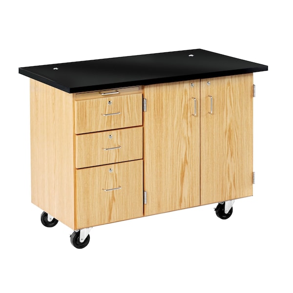 Mobile Instructor's Desk, 48" W, 36" Height, 500 lb.