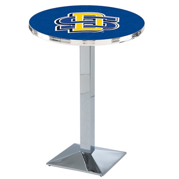 42" Chrome South Dakota State Pub Table, 36" dia. Top