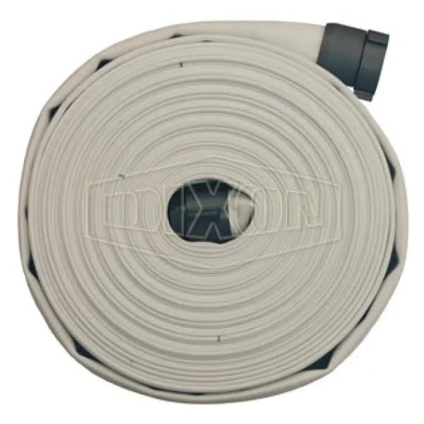 Single Jacket Mill Hose, 2-1/2 in, NST NH, 100 ft L, 112 psi, Synthetic, Domestic