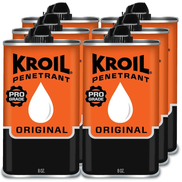 8 Oz. Penetrating Oil, Industrial-Grade, Multipurpose, Rust Loosening, Penetrant, 6PK