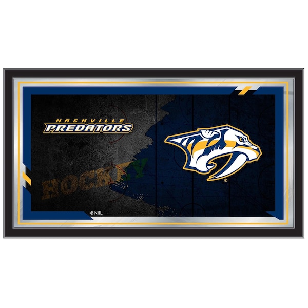 Nashville Predators 15" x 26" Hockey Collector Mirror by Holland Bar Stool Company
