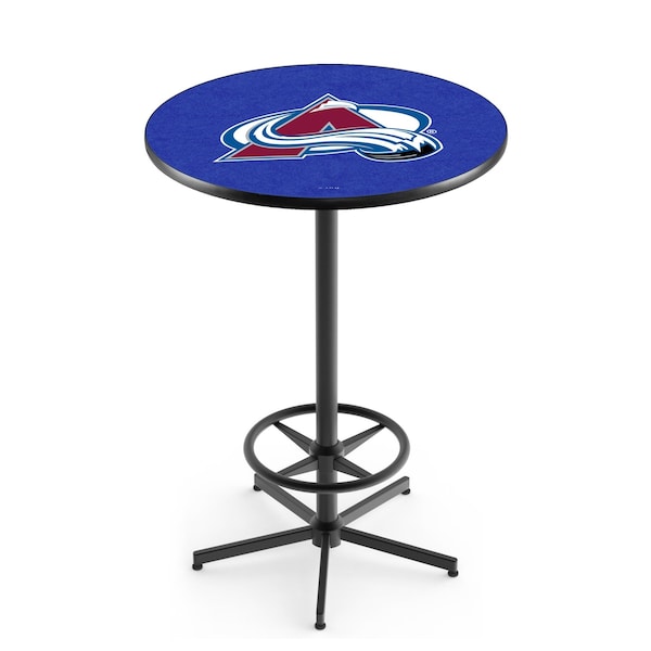 42" Black Colorado Avalanche Pub Table