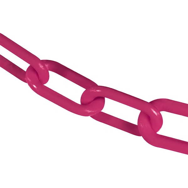 3" x 100' Safety Pink Plastic Safety Chain