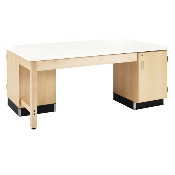 Sewing Table Sewing Table, Double Unit, Maple, Maple, Almond