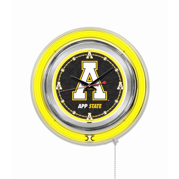 Appalachian State University Double Neon 15" Clock