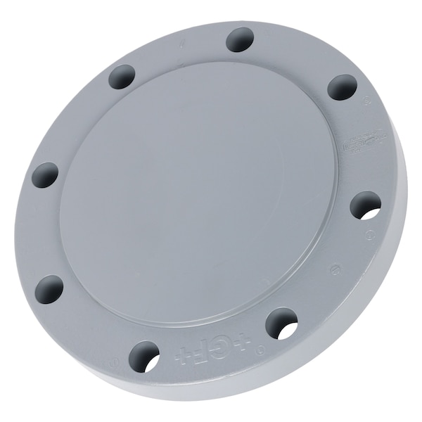 CPVC Blind Flange, Schedule 80, 6" Pipe Size