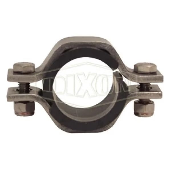 Hex Hanger with High Temperature Polysulfide Sleeve, 4 in Tube, 304 Stainless Steel