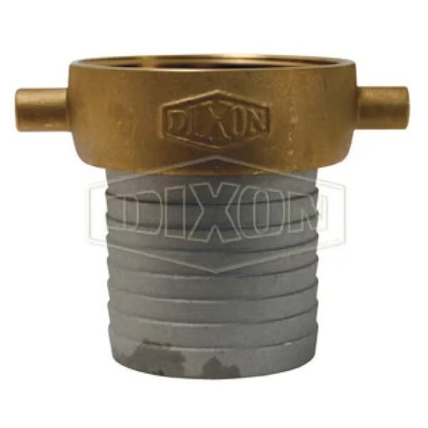 King Short Shank Suction Coupling with Brass Nut, 1-1/2 in Nominal, Female NST NH End Style, Dome