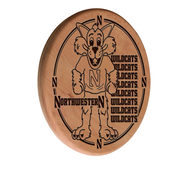 Northwestern University 13" Laser Engraved Solid Wood Sign