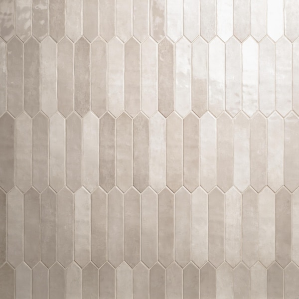 Renzo Streling Pickett 2.5" X 13" Glossy Ceramic Wall Tile, PK62