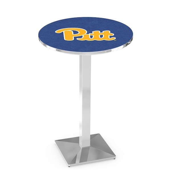 42" Chrome Pitt Pub Table, 36" dia. Top