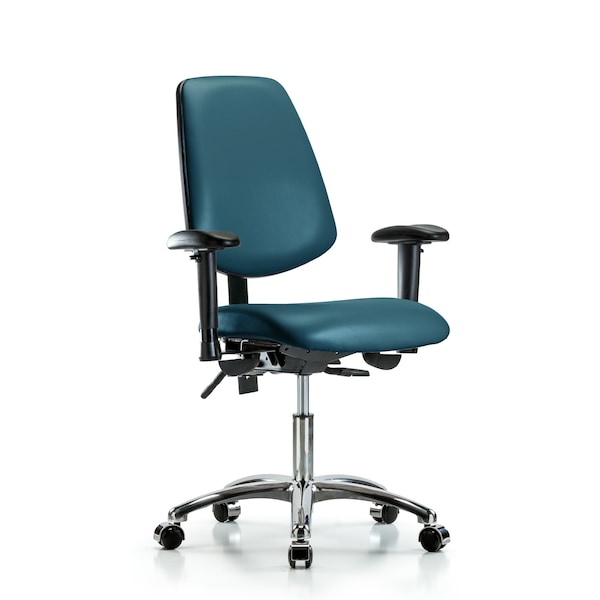 Vinyl Chair, Vinyl, Adjustable Arms