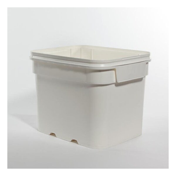 Open Head Pail, HDPE, White, 8 gal.