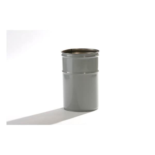 Open Head Pail, Steel, Gray, 7 gal.
