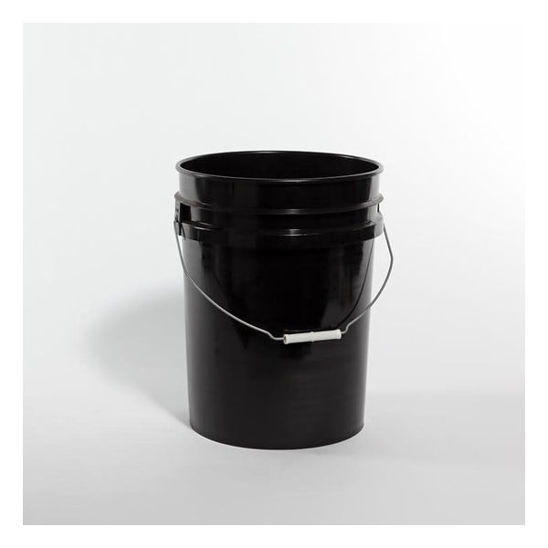 Open Pail Head, 20L, HDPE, Black