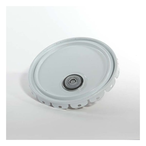 Cover, Steel, White, 5 gal.