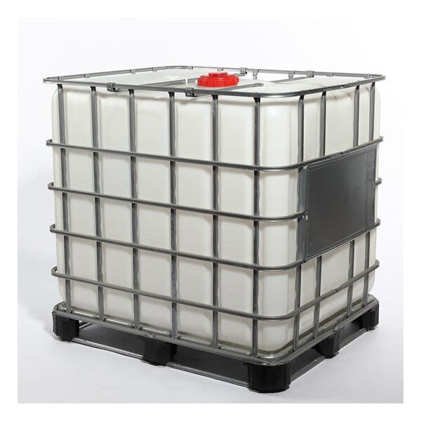Tote w/6" Cap, Fittings, Nat, 275 gal.