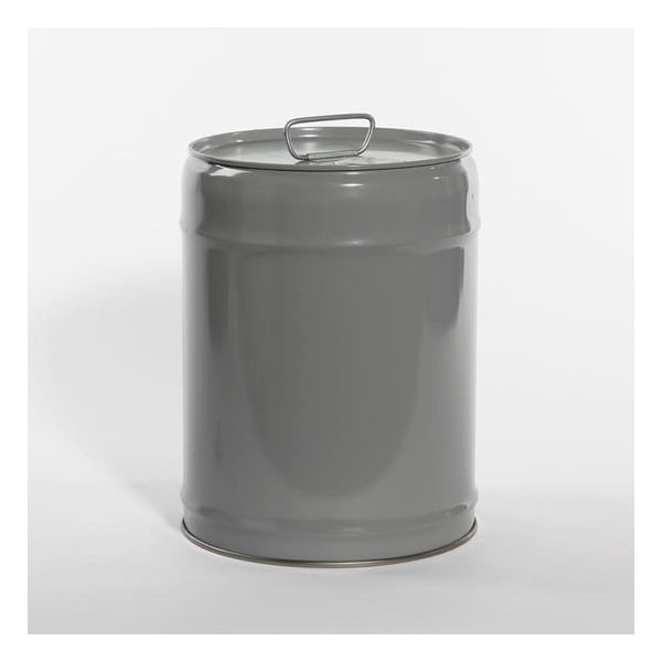 Tight Head Pail, Steel, Gray, 5 gal., UN Rating Liquid: Y1.7/100