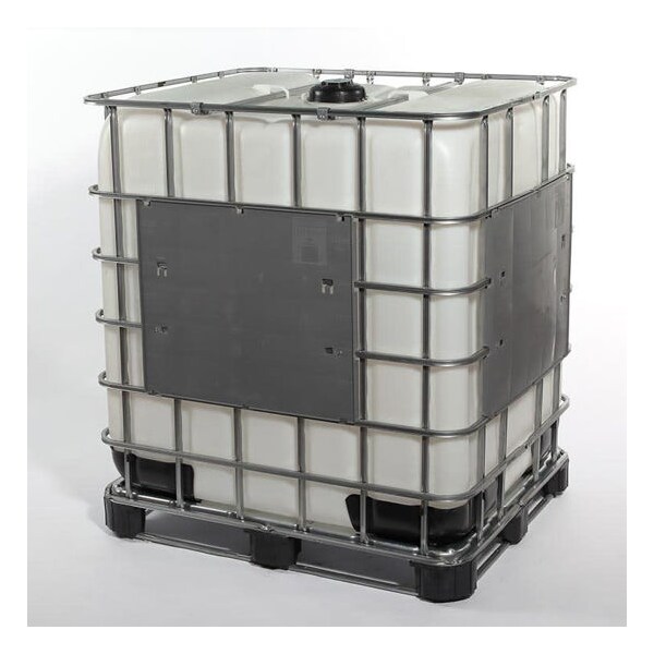 Tote w/6" Cap, Fittings, Nat, 330 gal.