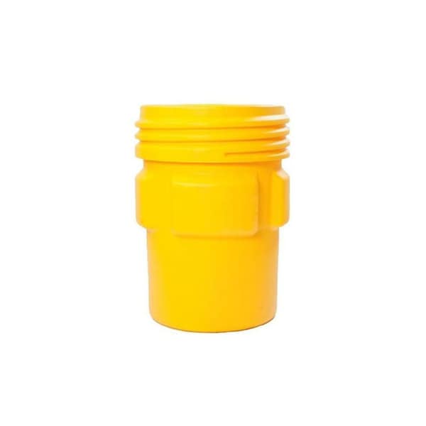 Plastic Drum, OH Screw Top, 95 gal., Yl
