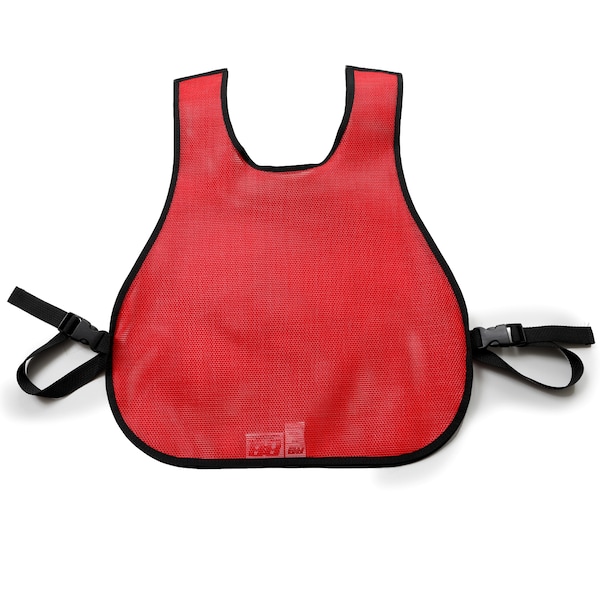 Plain Mesh Safety Vest, Red