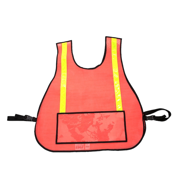 Traffic Safety Vest with Window, Orange
