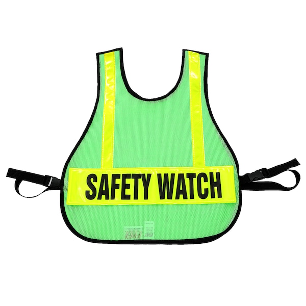 Safety Watch Traffic Vest, Lime Green