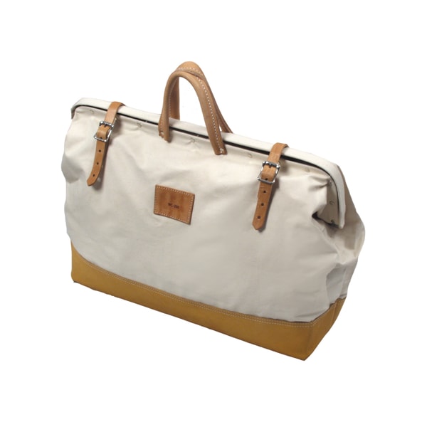 Deluxe Leather Bottom Bag, 22