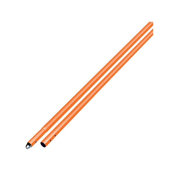 Orange Powder Coated Al Swaged, 6 ft.