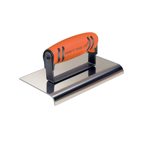 Stainless Steel Cement Edg, 6" x 2" 3/8"R