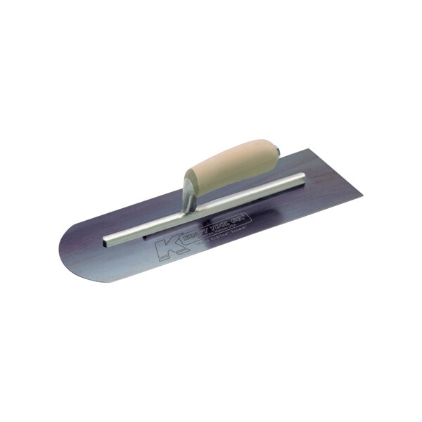 Round Front/Square Back Blue Stee, 10"x4