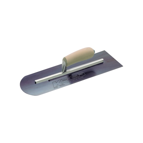 Round Front/Square Back Blue Stee, 14"x4"