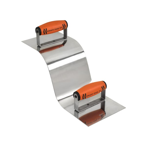 Stainless Steel Curb/Gutter Tool, 3"R Cu