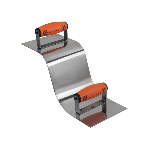 Stainless Steel Curb/Gutter Tool, 2"R Cu
