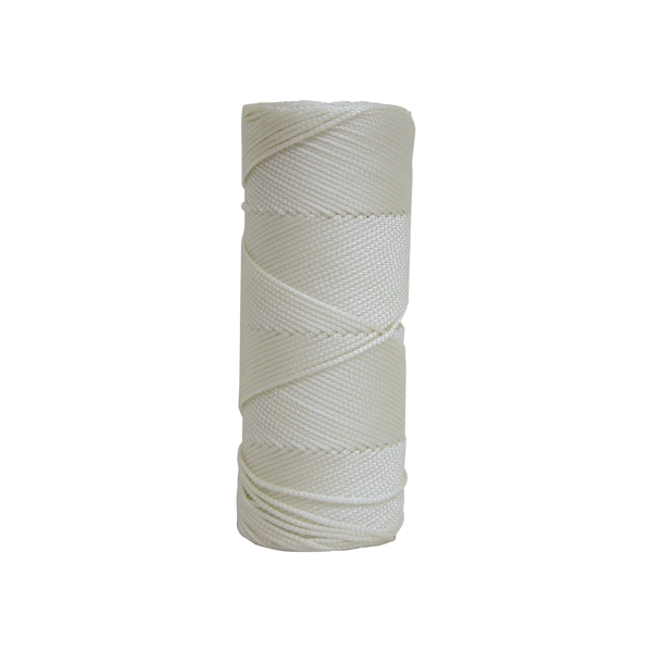 White Braided Nylon Masons Line, 1000 ft.