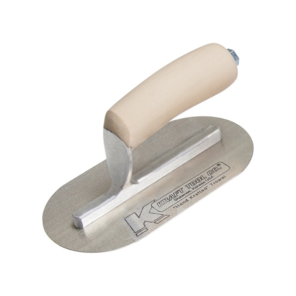 Mini Pool Trowel w/Wood Han, 7-1/2"x4