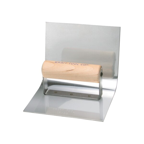 Gutter Tool w/Wood Ha, 6" x 4-1/2" 2"R
