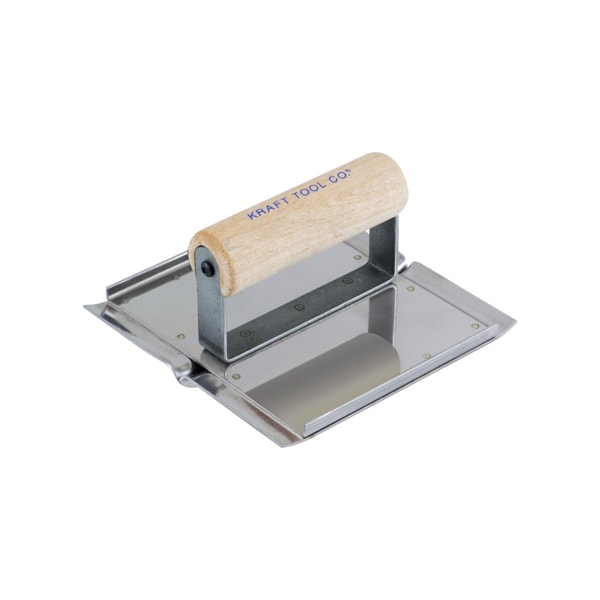SS Groover w/Wood Hdl, 6"x6" 3/8"D 1/4"R