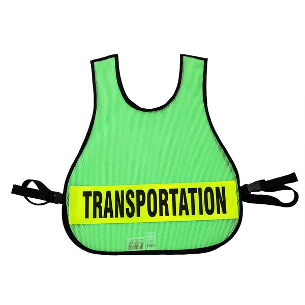 Safety Vest Transportation, Lime Green