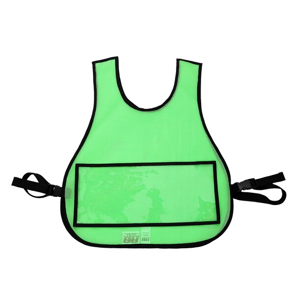 Traffic Safety Vest with Window, Lime Gr