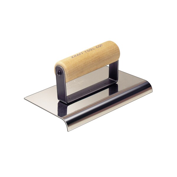 Stainless Steel Cement Edg, 8" x 5" 3/4"R