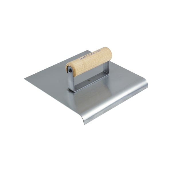 Stainless Steel Edger, 8"x8" 1/4"R 1/2"L